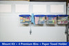 Premium PLUS Garage Door Storage Kit with bins - free shipping - GD Store