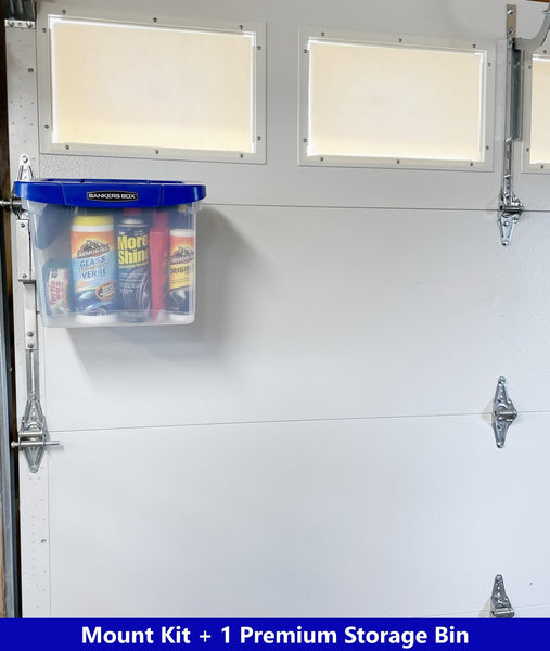 The Buddy-Single Garage Door Storage Kit/with bin - free shipping - GD Store